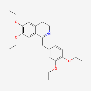 molecular formula C24H31NO4 B2992332 1-(3,4-Diethoxybenzyl)-6,7-diethoxy-3,4-dihydroisoquinoline CAS No. 861-27-8