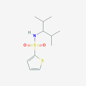 molecular formula C11H19NO2S2 B299234 N-(2,4-dimethylpentan-3-yl)thiophene-2-sulfonamide 