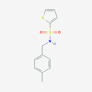 molecular formula C12H13NO2S2 B299235 N-(4-methylbenzyl)thiophene-2-sulfonamide 