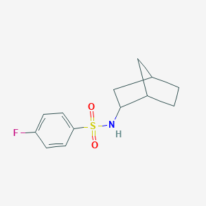 molecular formula C13H16FNO2S B299239 N-bicyclo[2.2.1]hept-2-yl-4-fluorobenzenesulfonamide 