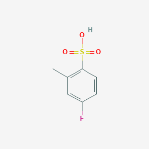 molecular formula C7H7FO3S B2992517 4-Fluoro-2-methylbenzenesulfonic acid CAS No. 154642-00-9