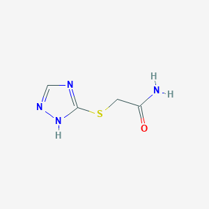 molecular formula C4H6N4OS B2992527 2-(1H-1,2,4-三唑-5-基硫基)乙酰胺 CAS No. 24127-93-3