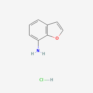 molecular formula C8H8ClNO B2992533 7-Aminobenzofuran hydrochloride CAS No. 115464-83-0; 67830-55-1