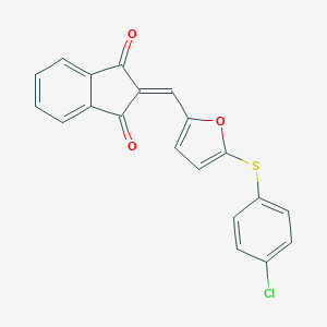 2-({5-[(4-chlorophenyl)sulfanyl]-2-furyl}methylene)-1H-indene-1,3(2H)-dione