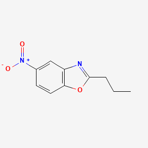 molecular formula C10H10N2O3 B2992564 5-Nitro-2-propyl-1,3-benzoxazole CAS No. 861211-72-5