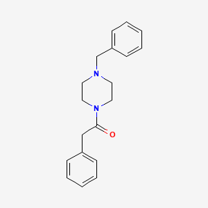 molecular formula C19H22N2O B2992566 1-(4-Benzylpiperazin-1-yl)-2-phenylethanone CAS No. 41465-26-3