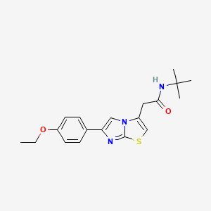 N-tert-butyl-2-[6-(4-ethoxyphenyl)imidazo[2,1-b][1,3]thiazol-3-yl]acetamide