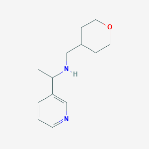molecular formula C13H20N2O B2992667 [(Oxan-4-yl)methyl][1-(pyridin-3-yl)ethyl]amine CAS No. 1251083-17-6