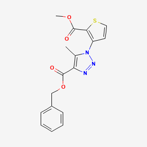 benzyl 1-[2-(methoxycarbonyl)-3-thienyl]-5-methyl-1H-1,2,3-triazole-4-carboxylate