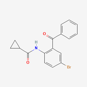 N-(2-benzoyl-4-bromophenyl)cyclopropanecarboxamide