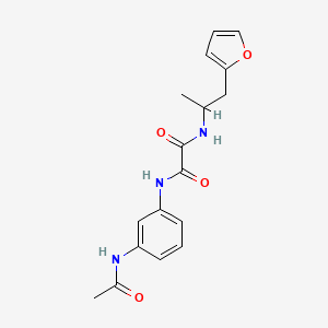 N1-(3-acetamidophenyl)-N2-(1-(furan-2-yl)propan-2-yl)oxalamide
