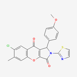 7-Chloro-1-(4-methoxyphenyl)-6-methyl-2-(thiazol-2-yl)-1,2-dihydrochromeno[2,3-c]pyrrole-3,9-dione