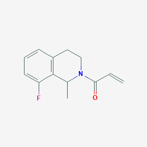 B2992688 1-(8-Fluoro-1-methyl-3,4-dihydro-1H-isoquinolin-2-yl)prop-2-en-1-one CAS No. 2175581-19-6