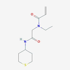 N-Ethyl-N-[2-oxo-2-(thian-4-ylamino)ethyl]prop-2-enamide