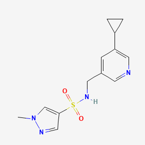 N-((5-cyclopropylpyridin-3-yl)methyl)-1-methyl-1H-pyrazole-4-sulfonamide