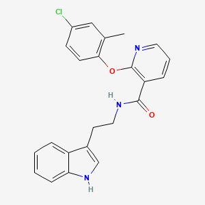 molecular formula C23H20ClN3O2 B2992774 2-(4-chloro-2-methylphenoxy)-N-[2-(1H-indol-3-yl)ethyl]pyridine-3-carboxamide CAS No. 946386-62-5
