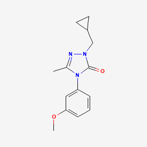 2-(cyclopropylmethyl)-4-(3-methoxyphenyl)-5-methyl-2,4-dihydro-3H-1,2,4-triazol-3-one