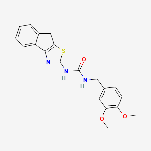 molecular formula C20H19N3O3S B2992833 1-(3,4-dimethoxybenzyl)-3-(8H-indeno[1,2-d]thiazol-2-yl)urea CAS No. 1207001-65-7