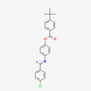 4-{[(4-Chlorophenyl)methylene]amino}phenyl 4-(tert-butyl)benzenecarboxylate