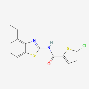 5-chloro-N-(4-ethyl-1,3-benzothiazol-2-yl)thiophene-2-carboxamide