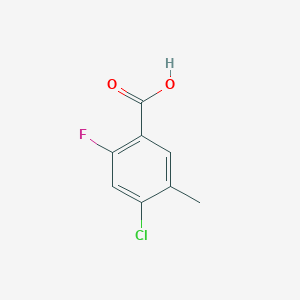 molecular formula C8H6ClFO2 B2992872 4-Chloro-2-fluoro-5-methylbenzoic acid CAS No. 177211-31-3