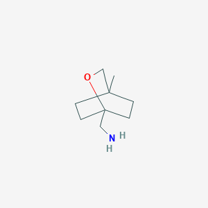 molecular formula C9H17NO B2992884 (4-Methyl-2-oxabicyclo[2.2.2]octan-1-yl)methanamine CAS No. 2247104-17-0