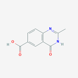 molecular formula C10H8N2O3 B2992886 2-甲基-4-氧代-3H-喹唑啉-6-羧酸 CAS No. 857759-75-2