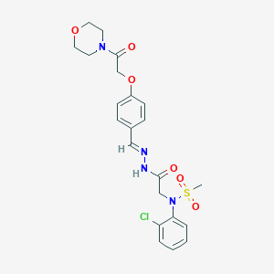 N-(2-chlorophenyl)-N-[2-(2-{4-[2-(4-morpholinyl)-2-oxoethoxy]benzylidene}hydrazino)-2-oxoethyl]methanesulfonamide