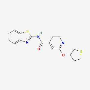 N-(benzo[d]thiazol-2-yl)-2-((tetrahydrothiophen-3-yl)oxy)isonicotinamide