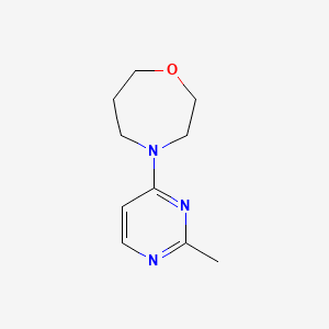 molecular formula C10H15N3O B2992946 4-(2-Methylpyrimidin-4-yl)-1,4-oxazepane CAS No. 2320821-04-1