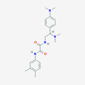 N1-(2-(dimethylamino)-2-(4-(dimethylamino)phenyl)ethyl)-N2-(3,4-dimethylphenyl)oxalamide