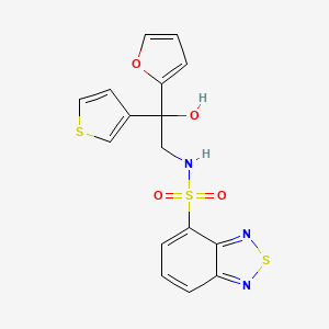 N-(2-(furan-2-yl)-2-hydroxy-2-(thiophen-3-yl)ethyl)benzo[c][1,2,5]thiadiazole-4-sulfonamide