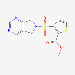 methyl 3-((5H-pyrrolo[3,4-d]pyrimidin-6(7H)-yl)sulfonyl)thiophene-2-carboxylate