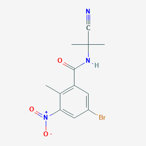5-bromo-N-(1-cyano-1-methylethyl)-2-methyl-3-nitrobenzamide