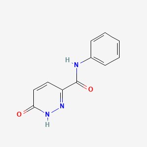 molecular formula C11H9N3O2 B2993007 6-oxo-N-phenyl-1,6-dihydropyridazine-3-carboxamide CAS No. 371923-97-6