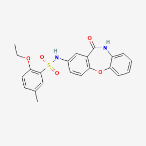 2-ethoxy-5-methyl-N-(11-oxo-10,11-dihydrodibenzo[b,f][1,4]oxazepin-2-yl)benzenesulfonamide