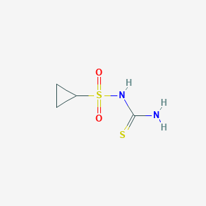 molecular formula C4H8N2O2S2 B2993022 (Cyclopropanesulfonyl)thiourea CAS No. 2459962-84-4