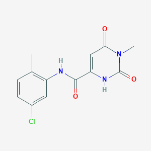 molecular formula C13H12ClN3O3 B2993030 N-(5-chloro-2-methylphenyl)-6-hydroxy-1-methyl-2-oxo-1,2-dihydro-4-pyrimidinecarboxamide CAS No. 861208-50-6