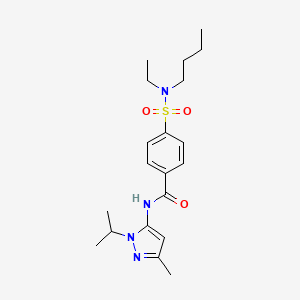 4-(N-butyl-N-ethylsulfamoyl)-N-(1-isopropyl-3-methyl-1H-pyrazol-5-yl)benzamide
