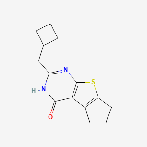 10-(Cyclobutylmethyl)-7-thia-9,11-diazatricyclo[6.4.0.02,6]dodeca-1(8),2(6),9-trien-12-one