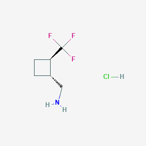 [(1R,2R)-2-(Trifluoromethyl)cyclobutyl]methanamine;hydrochloride