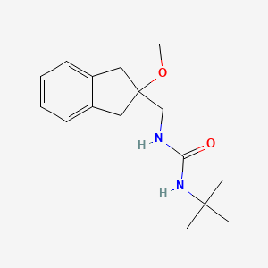 molecular formula C16H24N2O2 B2993050 1-(tert-butyl)-3-((2-methoxy-2,3-dihydro-1H-inden-2-yl)methyl)urea CAS No. 2034446-24-5