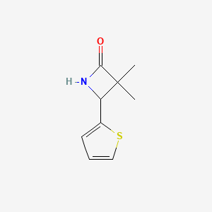 3,3-Dimethyl-4-(thiophen-2-yl)azetidin-2-one
