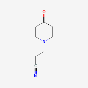 molecular formula C8H12N2O B2993068 3-(4-Oxopiperidin-1-yl)propanenitrile CAS No. 1225599-16-5