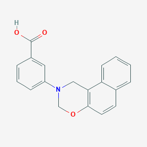 molecular formula C19H15NO3 B2993079 3-(1H,3H-naphtho[1,2-e]1,3-oxazin-2-yl)benzoic acid CAS No. 369394-54-7