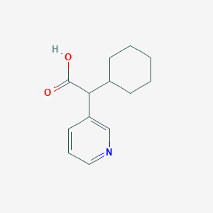 molecular formula C13H17NO2 B2993081 2-Cyclohexyl-2-(pyridin-3-yl)acetic acid CAS No. 1518459-54-5