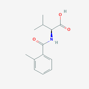 molecular formula C13H17NO3 B2993082 (2S)-3-methyl-2-[(2-methylbenzoyl)amino]butanoic acid CAS No. 956374-46-2