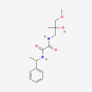 molecular formula C15H22N2O4 B2993085 N1-(2-羟基-3-甲氧基-2-甲基丙基)-N2-(1-苯乙基)草酰胺 CAS No. 1351621-02-7