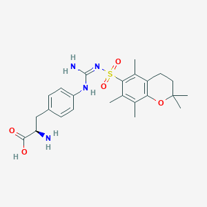 molecular formula C24H32N4O5S B2993091 H-D-Phe(4-Guad-Pmc)-OH CAS No. 1241679-45-7
