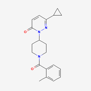 6-Cyclopropyl-2-[1-(2-methylbenzoyl)piperidin-4-yl]pyridazin-3-one